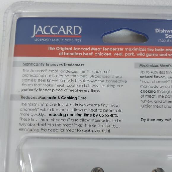 Jaccard‎ Meat Tenderizer 16 Stainless Steel Knives New - Picture 3 of 3